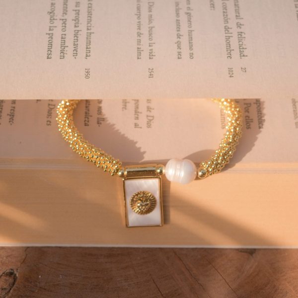 Pulsera cuentas Sagrado Corazón de Jesús - Imagen 3