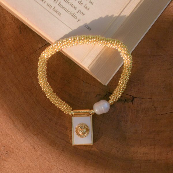 Pulsera cuentas Sagrado Corazón de Jesús