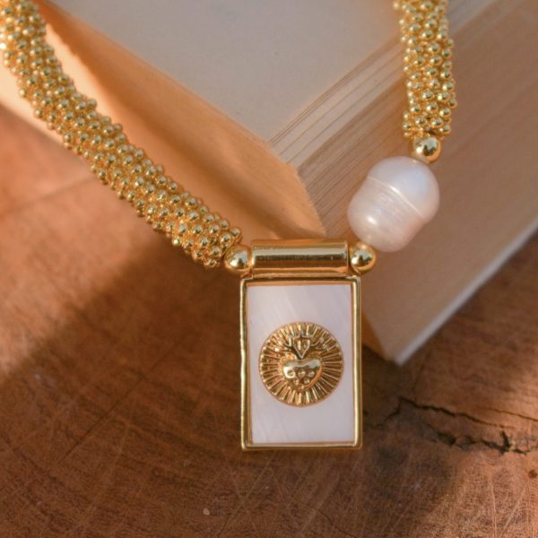 Pulsera cuentas Sagrado Corazón de Jesús - Imagen 2